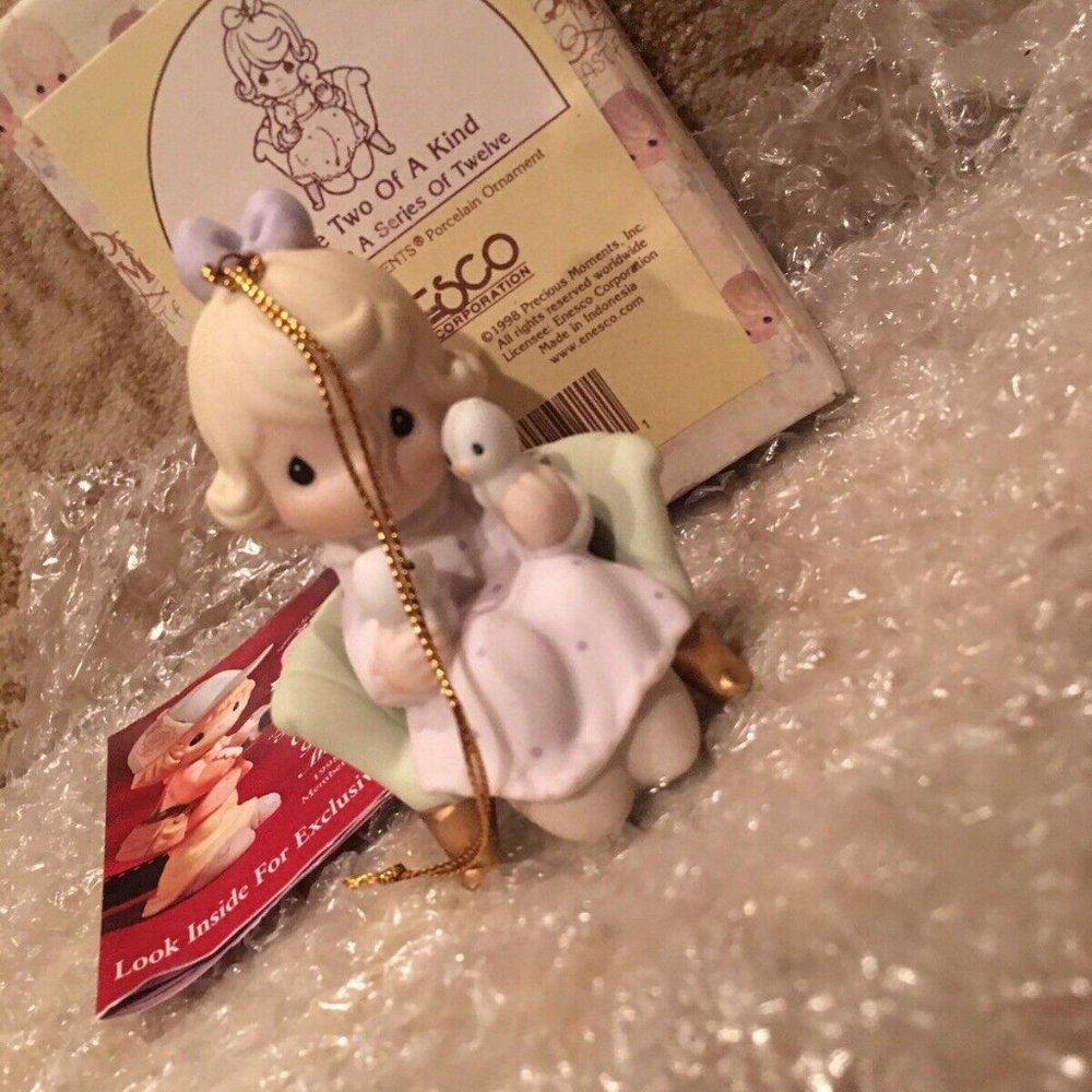 Enesco Precious Moments Collection We’re Two Of A Kind 1998 Ornament